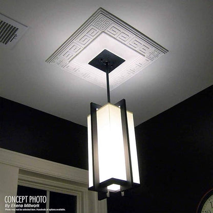 Ekena Millwork Bradford Ceiling Medallion, Pot of Cream