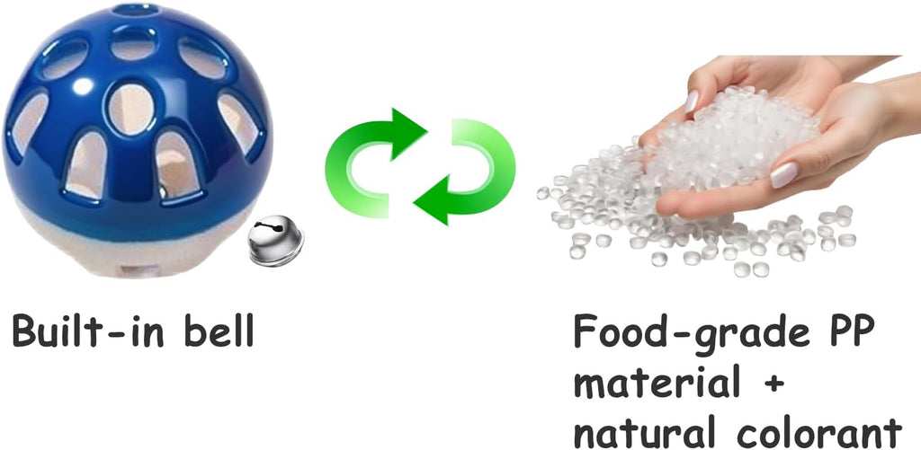 10-Pack Cat Toy Balls with Bells for Kittens and Cats of All Breeds (1.5'' - 2.2'', Cat Toys Deluxe Pack)-Mewly Pet