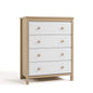 Storkcraft Alpine 4 Drawer Dresser (Driftwood and White) – GREENGUARD Gold Certified, Kids Storage Organizer, Modern 4 Drawer Chest for Bedroom, Must-Have Nursery Storage