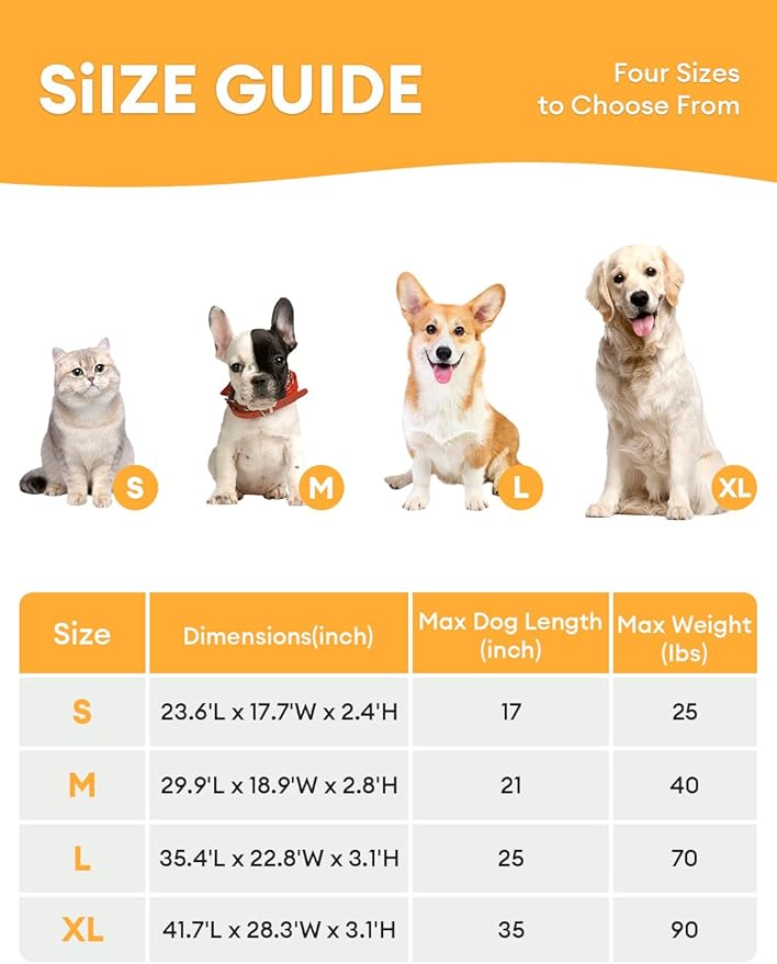 FUNNY FUZZY 2 in 1 Dog Crate Bed Pad for Large Sized Dog, Washable Reversible Pet Soft Mats,Durable Fluffy Kennel Mattress,Indoor Cats, 35" × 23", Beige-Mewly Pet