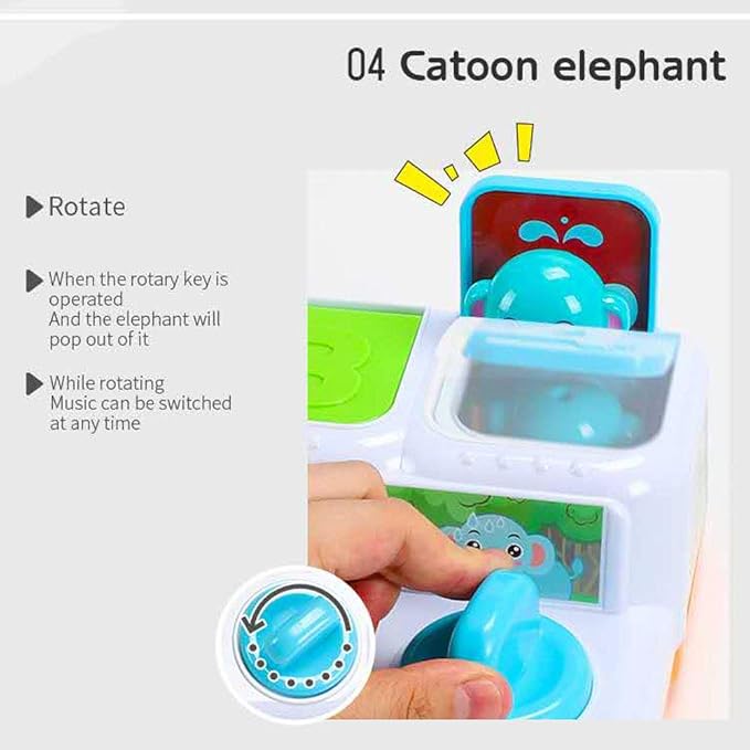 Animal Park Interactive Pop Up Music Toy,Up- Early Education Activity Center Toy, Ages 7 8 9 10 11 12 Months and up Infant Toddlers Toys.-Mewly Pet