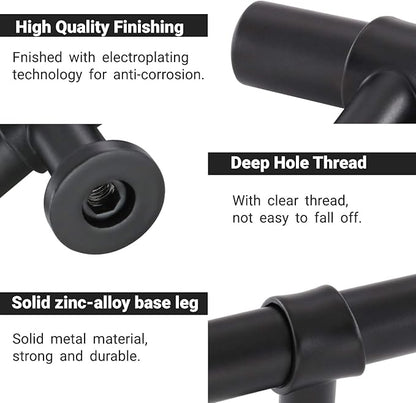 goldenwarm 10 Pack Black Cabinet Knobs Kitchen Cabinet Knobs for Dresser Drawers Black Kitchen Hardware for Cupboard Bathroom