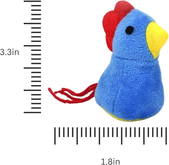 Catnip Cat Toy, 2 Pack Chicken Bird Interactive Chew Kicker Toys, cat Toys for Indoor Cats, Boredom Relief Kitten Exercise, Soft Durable for All Breed-Mewly Pet