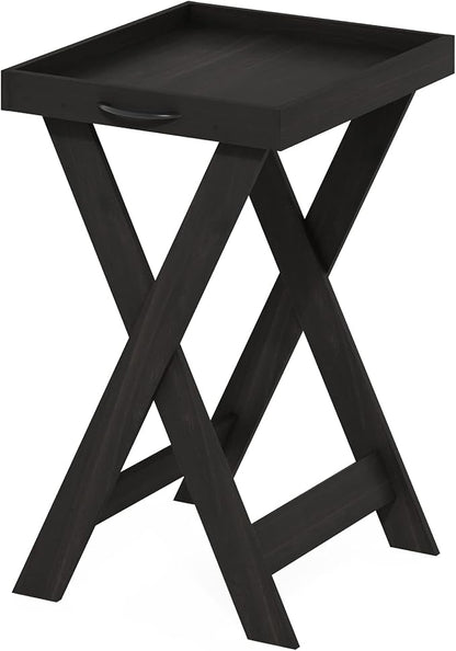 Furinno Classic Tray Table with Removable Tray, Espresso