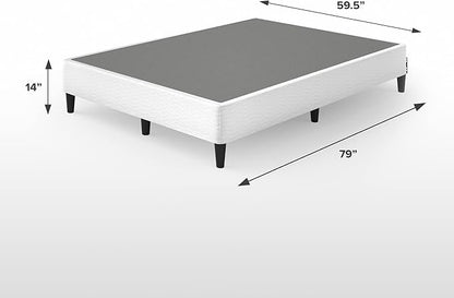 ZINUS Keenan Metal Mattress Foundation, Standing Box Spring, Headboard Brackets Included, Easy Assembly, Queen