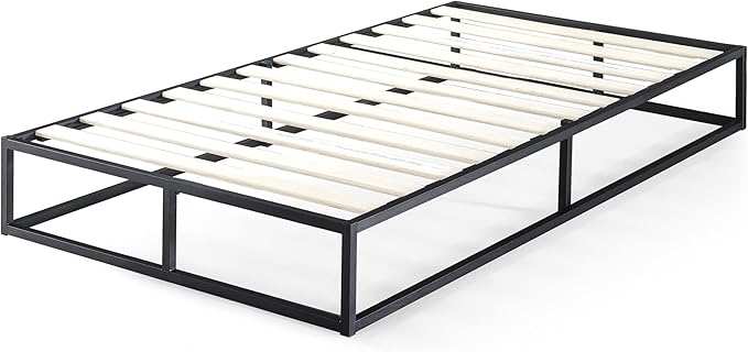 ZINUS Joseph Metal Platforma Bed Frame, Mattress Foundation, Wood Slat Support, No Box Spring Needed, Sturdy Steel Structure, Twin