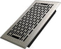 4x8 Inches Heavy Duty Walkable Floor Register - Easy Adjust Air Supply Lever Decorative Floor Vent Covers, Boston Design Vent Covers for Home - Satin Nickel