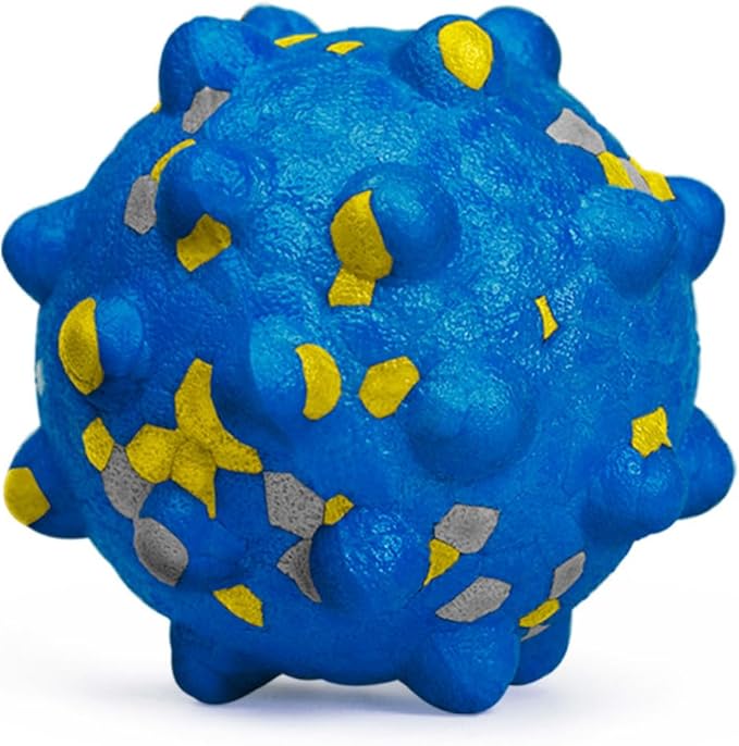 1.96'' Dog Balls for Dogs Aggressive Chewers Indestructible Tennis Durable Bouncy Interactive Dog Toy Balls for Fetch Game Floating Training(Blue Small)-Mewly Pet