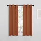 NICETOWN Burnt Orange Window Curtains Blackout Drapes, Thermal Insulated Solid Grommet Blackout Curtains/Draperies for Living Room (1 Pair, 29 by 45 inches)