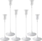 Candlestick Holders White, 6 Packs Taper Candle Holder for Candlesticks, Candle Sticks Holder Decor for Home Decor