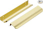 Ravinte Hardware 12 Pack Gold Cabinet Handles, 7.8 Inch (200mm) Finger Edge Pulls, 6-1/4 Inch Hole Center, Finger Pulls for Cabinets