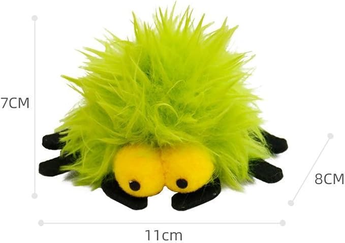 2 Pack-Spider Cat Kicker Toy with Catnip & Bell Inside, Cat Stuffed Animal Soft Cat Toys, Cute Cat Feather Toy Plush Cat Toy, Cat Nip Toys Cat Toys for Bored Cats, Interactive Cat Toys for Indoor Cats-Mewly Pet