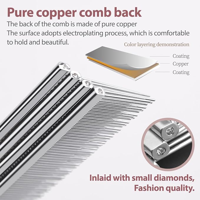 6.1" Dog Grooming Comb for Long Haired Cats & Dogs-Mewly Pet