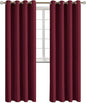 BGment Blackout Curtains - Grommet Thermal Insulated Room Darkening Bedroom and Living Room Curtains, Set of 2 Panels (52 x 108 Inch, Burgundy)