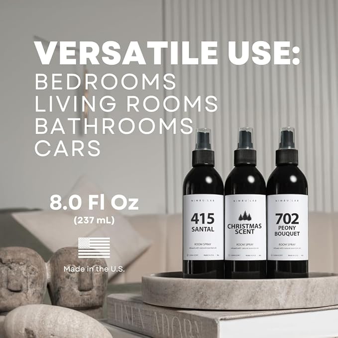 Room Spray for Home 212 Hotel - Air Freshener for Home - Linen Spray for Bedding, Pillow Spray - Floral and Marine (Sea Salt and Orchid) - Room Freshener. Long Lasting - 8oz/237ml by Nimbu Lab