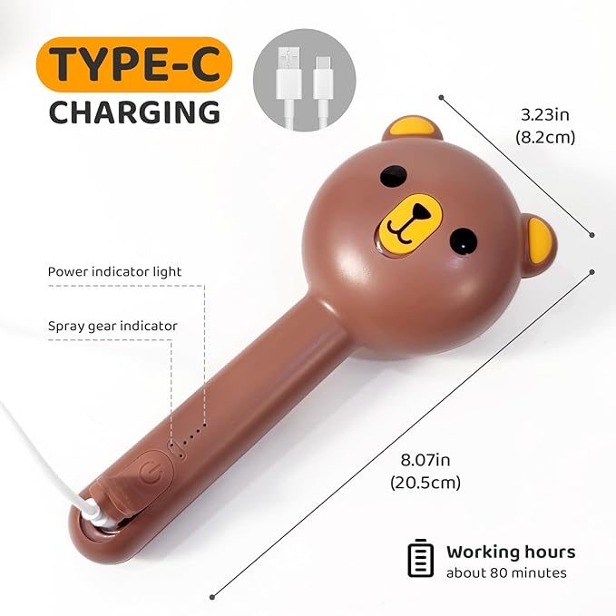 Cat Steam Brush, Self Cleaning Pet Spray Hair Removal Comb with Release Button, 3 In 1 Cat Brush for Indoor Cats, Waterproof Pet Grooming Brushes for Long Short Haired Dogs Cats（Brown）-Mewly Pet