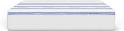 Vibe Gel Memory Foam Mattress, 12-Inch CertiPUR-US Certified Bed-in-a-Box, Twin, White