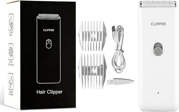 Dog Clippers,Quiet Washable USB Rechargeable Cordless Dog Grooming Kit,Electric Pets Hair Trimmers Shaver Shears for Dogs and Cats White-Mewly Pet