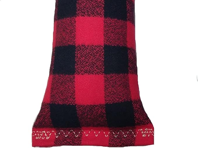 15" Catnip Cat Kicker Toys/Kitty Kick Sticks/Cat-Nip Kick Sticks (Red/Black Flannel) (Kickers Filled with 1 oz Premium Canadian Catnip)-Mewly Pet