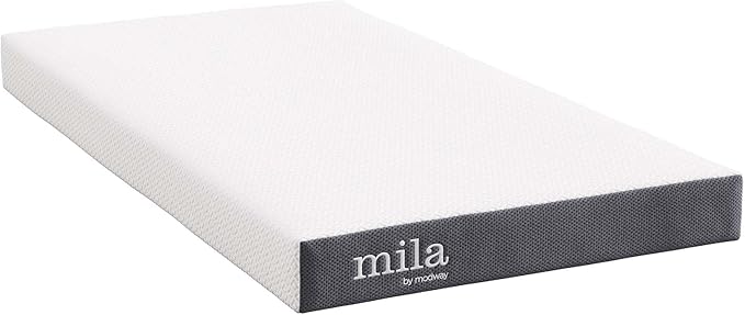 Modway Mila 6” Twin XL Mattress - Firm 6 Inch Twin XL Mattress - 10-Year Warranty White
