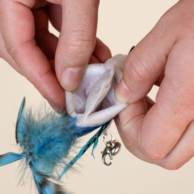 Interactive Catnip Bird Toy Set (10-Pack Replacement Catnip Pouches)-Mewly Pet