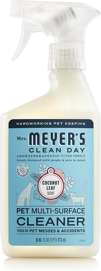 Mrs. MEYER'S CLEAN DAY Pet Multi-Surface Cleaner, Coconut Leaf Scent, 16oz-Mewly Pet