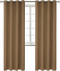 BGment Blackout Curtains for Living Room - Grommet Thermal Insulated Room Darkening Curtains for Bedroom, 2 Panels of 52 x 84 Inch, Taupe