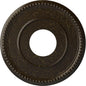 Ekena Millwork CM12BRSHC 12-1/2" x 3-7/8" x 3/4" Bradford Ceiling Medallion, Stone Hearth Crackle