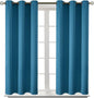 BGment Blackout Curtains - Grommet Thermal Insulated Room Darkening Bedroom and Living Room Curtains, Set of 2 Panels (38 x 45 Inch, Steel Blue)
