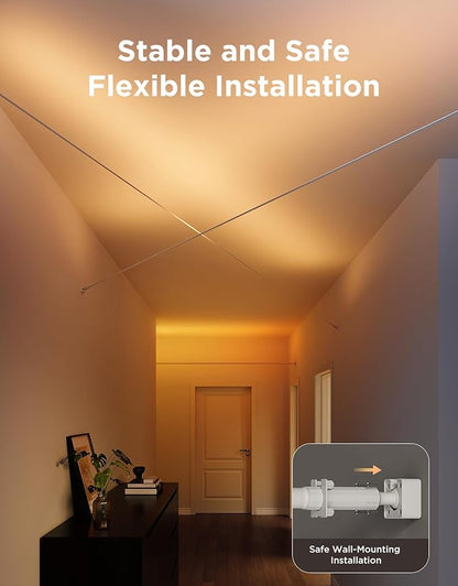 Govee Strip Light with Skyline Kit, 13.1ft Smart LED Strip Lights Work with Alexa, Google Assistant and Matter, RGBWWIC Color Changing Light Strip, LED Lights for Bedroom, Party, Home Decor