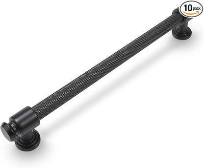 10 Pack 7-1/2 inch(192mm) Matte Black Kitchen Cabinet Handles Cabinet Pulls Black Drawer Pulls Kitchen Cabinet Hardware