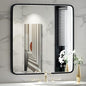 36X36 Inch Black Frame Bathroom with Lights,Wall Mounted Lighted Vanity Mirror,Anti Fog Dimmable Led Mirror for Makeup(Horizontal/Vertical)