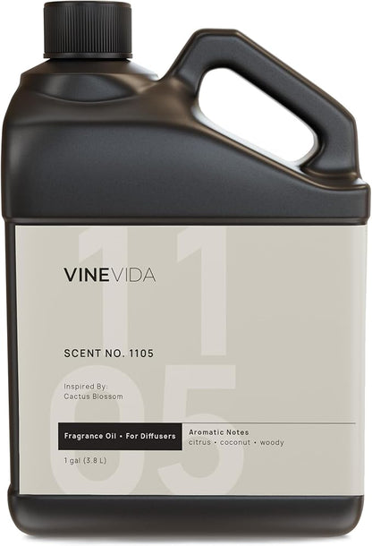 VINEVIDA [128 Fl Oz] Scent NO. 1105 Fragrance Oil for Cold Air Diffusers, Aromatic Notes of Citrus Coconut Woody, Essential Oils for Diffuser Oil Refill & Air Freshener Room Spray
