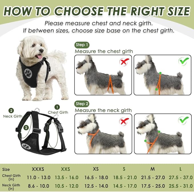 SlowTon Dog Seat Belt Harness for Car, Dog Car Harness Adjustable Mesh Breathable & Dog Seatbelt Safety Tether with Elastic Bungee for Small Medium Large Pets(Black, Double Clip, L)-Mewly Pet