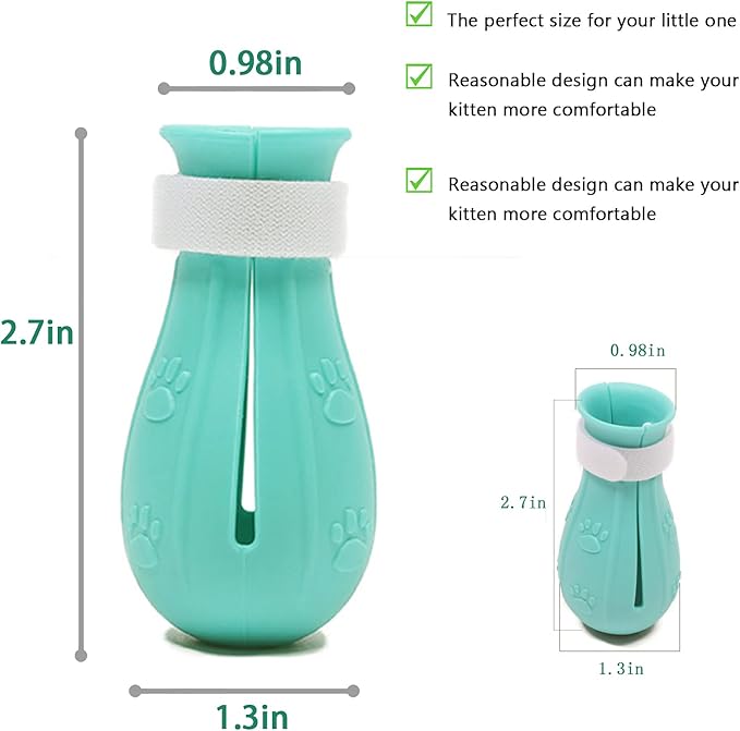 8 Piece Cat Grooming Supplies ，Adjustable Multifunctional Anti-Bite Shower net Bag，Cat Claw Covers，Cat Bath Brush and Cat Nail Clipper(Grey-B)-Mewly Pet