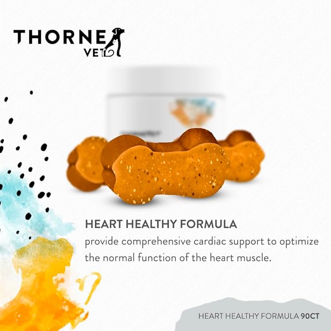 ThorneVET Heart Healthy Formula – Cardiovascular Support for Dogs & Cats, 90 Soft Chews-Mewly Pet