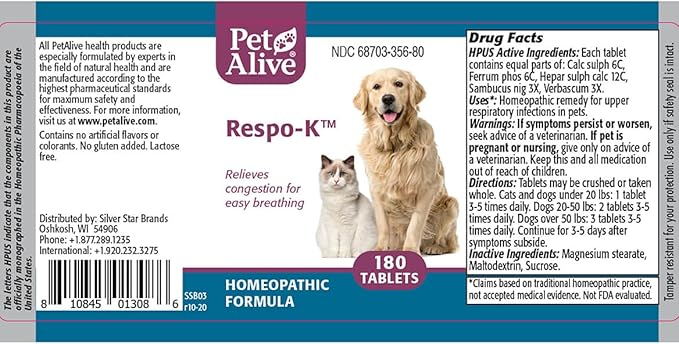 PetAlive Respo-K Tablets 2 Pack-Mewly Pet