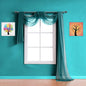 Warm Home Designs Extra Long Green Teal Sheer Window Scarf. Valance Scarves are 54 X 216 Inches. Great As Wedding Arch Draping Fabric, Bed Canopy Or for Decorative Project. AM Teal 216"