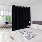 NICETOWN Room Divider Heavy Curtain Screen Partitions, Hide Clutter Separate Functions Grommet Portable Room Divider Screen Curtain Panel for Bedroom (1 Piece, 8ft Tall x 10ft Wide, Black)