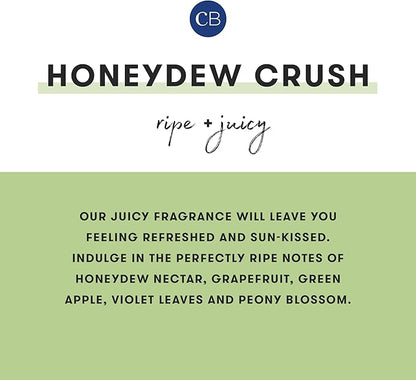 Capri Blue Reed Diffuser - Reed Diffuser Set Includes Scented Oil, Sticks, and Mercury Iridescent Glass Bottle - Home Decor Room Fresheners - Honeydew Crush (5.7 fl oz)