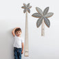 Personalized Growth Chart for Wall, Wooden Height Chart for Kids, Cute Height Measurement for Child/Girls/Boys, Baby and Toddler's Playroom/Kid's Room/Nursery Decor, Coconut Tree