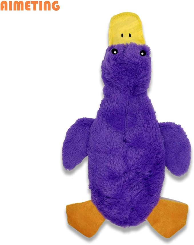 No Stuffing Dog Toys 3 Pack, Squeaky Dog Toys for Large Dogs, Plush Toys for Aggressive Chewers Small Medium Large Breeds, Puppy Chew Toys for Teething (Short Plush)-Mewly Pet