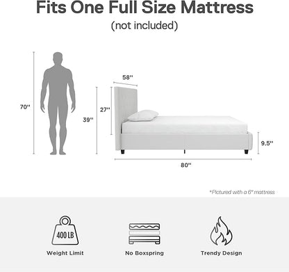 DHP Dakota Bed, Full, White
