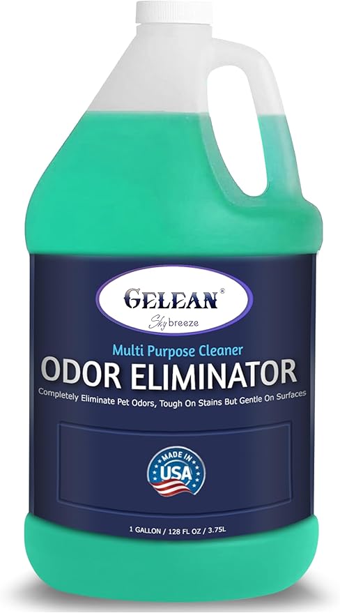 Multi Purpose Cleaner Pet Odor eliminator - pH Neutral - Strong Odor Floor Cleaner - Pet Odor Eliminator for Home - Best Scent Remover for Cat and Dog Pee All Purpose Cleaner 1 gallon (Sky Breeze)-Mewly Pet