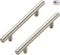 JOY DECOR 60 Pack Cabinet Handles, Brushed Nickel Cabinet Pulls, 3-3/4 in Hole Center Kitchen Cabinet Handles, Stainless Steel T Bar Handles for Dresser Drawers