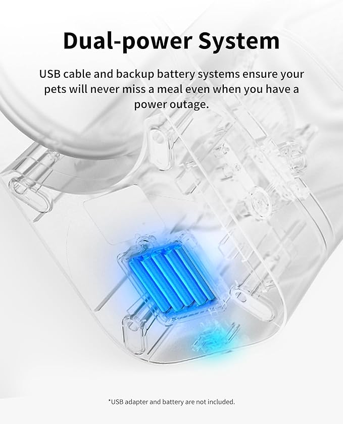 PETKIT Automatic Cat Feeder, 2.4G WiFi Automatic Dog Feeder, App Control Pet Food Dispenser with Triple Fresh-Lock System, Up to 10 Meals Per Day, Schedule Feeding, Food Shortage Alert, 3L Capacity-Mewly Pet
