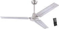 Westinghouse 7238100 Jax, Modern Industrial Style Ceiling Fan with Remote Control, 56 Inch, Brushed Nickel Finish
