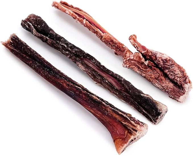 ValueBull Beef Jerky Gullet Sticks, Premium Dog Chews, 6 Inch, 400 Count Wholesale Pack - Natural Collagen, Glucosamine & Chondroitin for Joint Health, Single-Ingredient Beef Esophagus-Mewly Pet