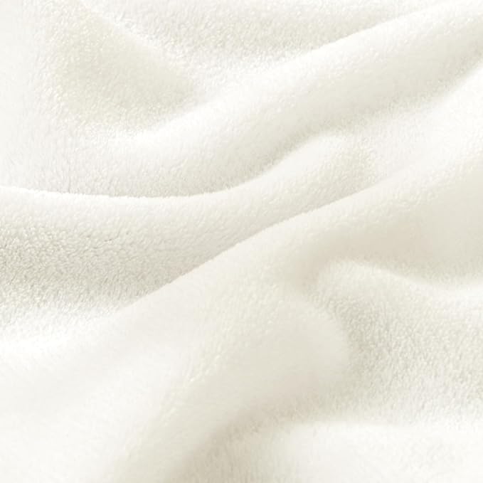 BEDELITE Fleece Blanket Twin Size Cream Throw Blankets for Couch & Bed, Luxury Plush Cozy Fuzzy Blanket 60x80 inches, Super Soft Warm Lightweight Throw Blanket for Travel Camping