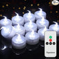 Topstone Remote Controlled LED Tea Light,White Flickering Bulb,Long Lasting Battery Operated LED Votive Candle with Timer,Pack of 12